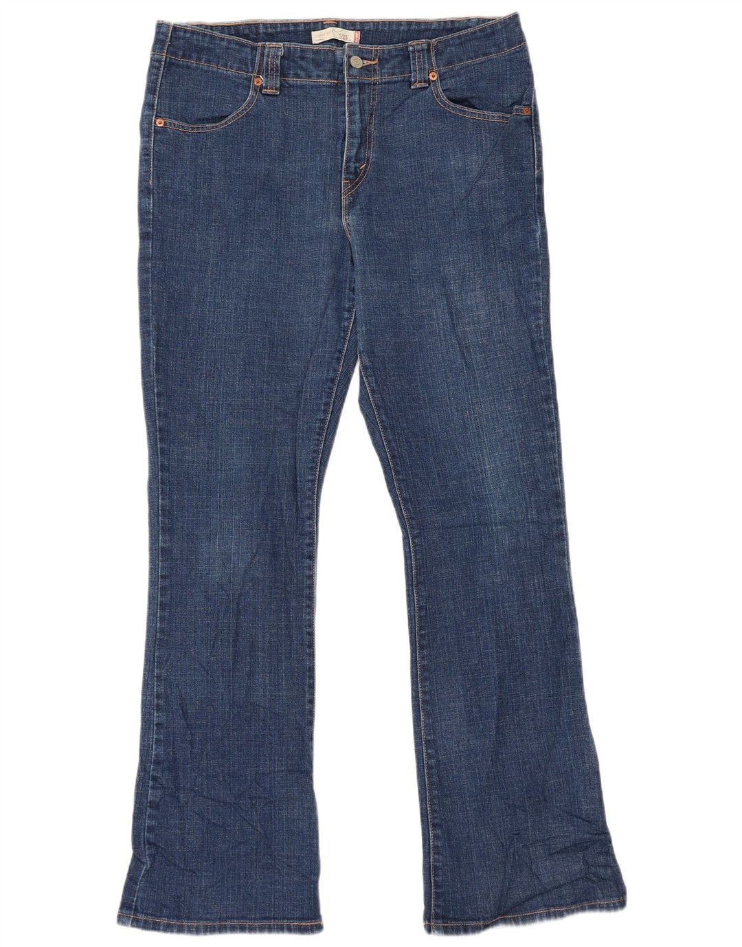 Levi's Dame 525 Bootcut Jeans US 12 Large W34 L32 Blå Bomuld