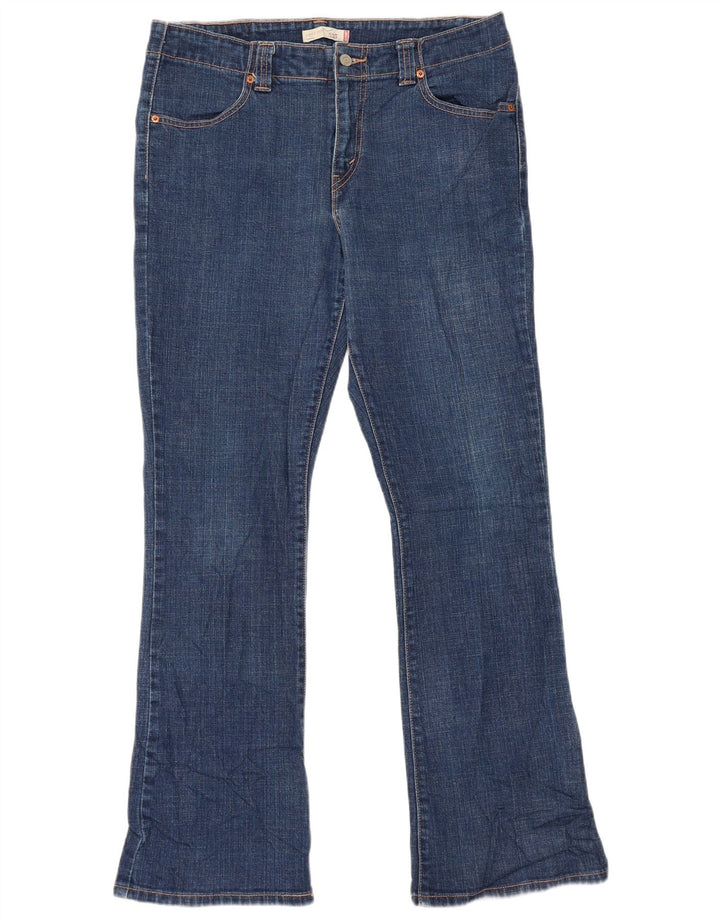 Levi's Dame 525 Bootcut Jeans US 12 Large W34 L32 Blå Bomuld