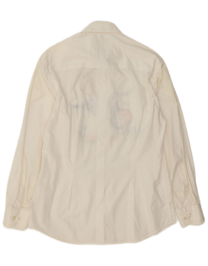 Emmanuel Schvili Dame Warner Bros Grafisk skjorte IT 42 Medium White Floral