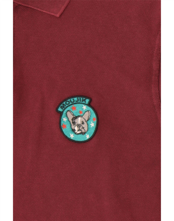 Saint Laurent herre poloshirt Stor Bourgogne bomuld