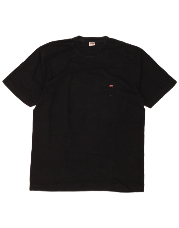 LEVI'S Herre T-Shirt Top Medium Sort Bomuld