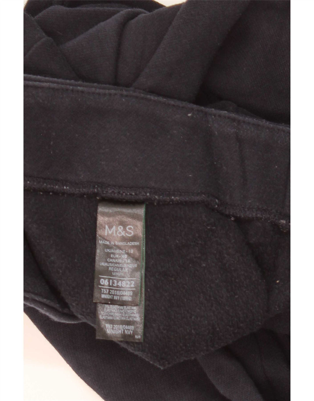 Marks & Spencer Dame Leggings UK 18 XL Navy Blue Polyester