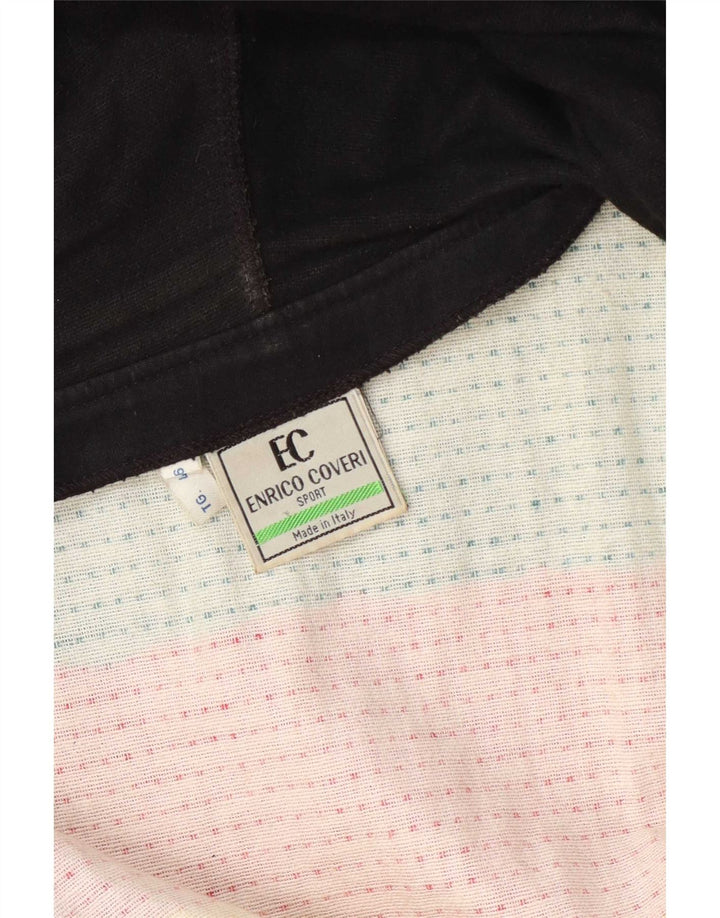 Enrico Coveri Dame Windbreaker Jacket IT 46 Stor Flerfarvet Stribet
