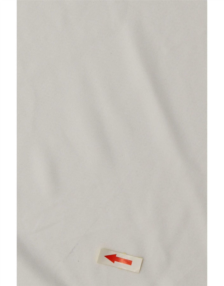Nike Herre Dri Fit T-shirt Top Medium White Colourblock Polyester