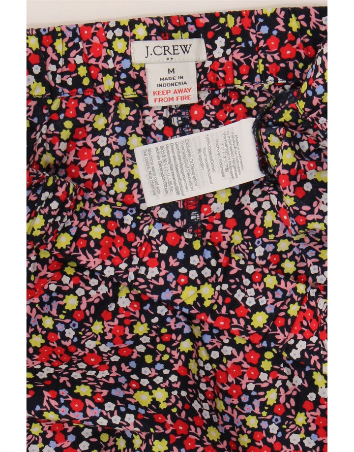 J. CREW Womens Sport Shorts UK 12 Medium  Multicoloured Floral Cotton Vintage J. Crew and Second-Hand J. Crew from Messina Hembry 