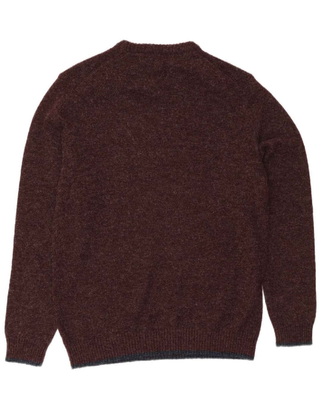 Weird Fish Herre Crew Neck Jumper Sweater Large Burgundy Polyester