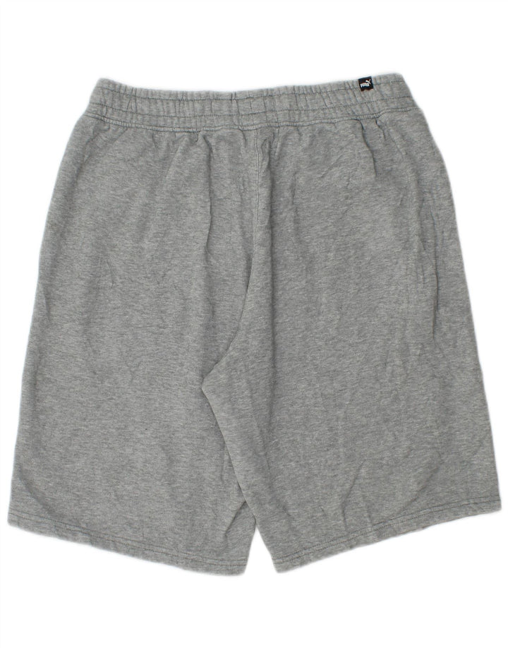 PUMA Sportshorts til mænd, mellemgrå flækket bomuld