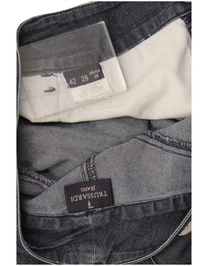Trussardi Graphic Slim Jeans til kvinder W26 L31 Marineblå