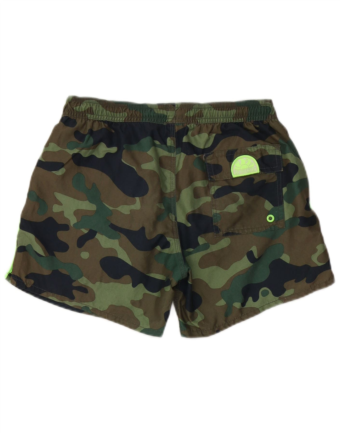 Sundek Boys Badeshorts 13-14 År Khaki Camouflage Polyester
