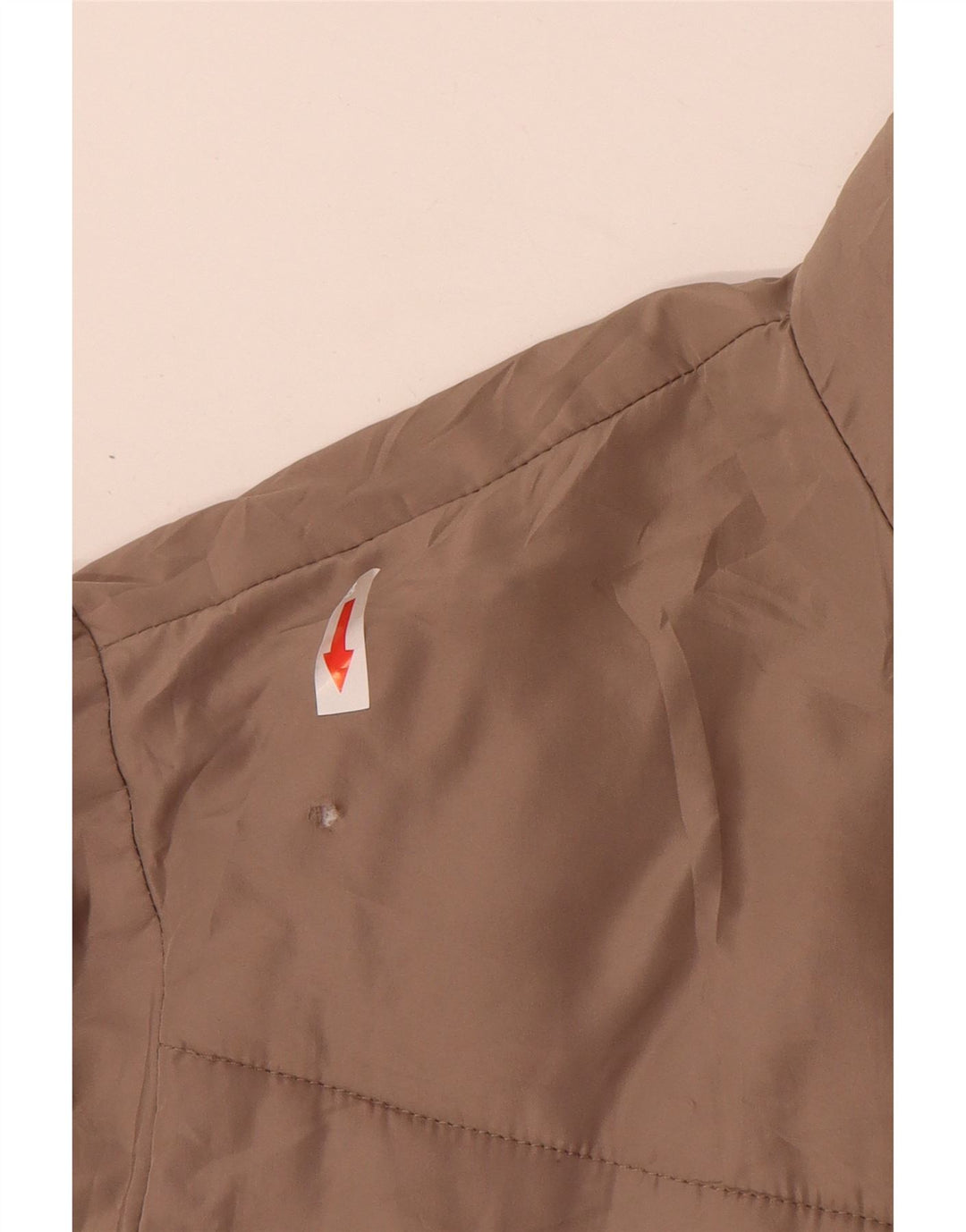 Zara Dame Oversized Crop Polstret hættejakke UK 20 2XL Beige Polyester