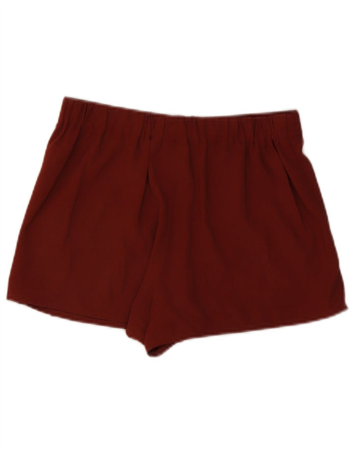 Topshop Casual Shorts til kvinder UK 8 Small W26 Brown Colourblock Polyester