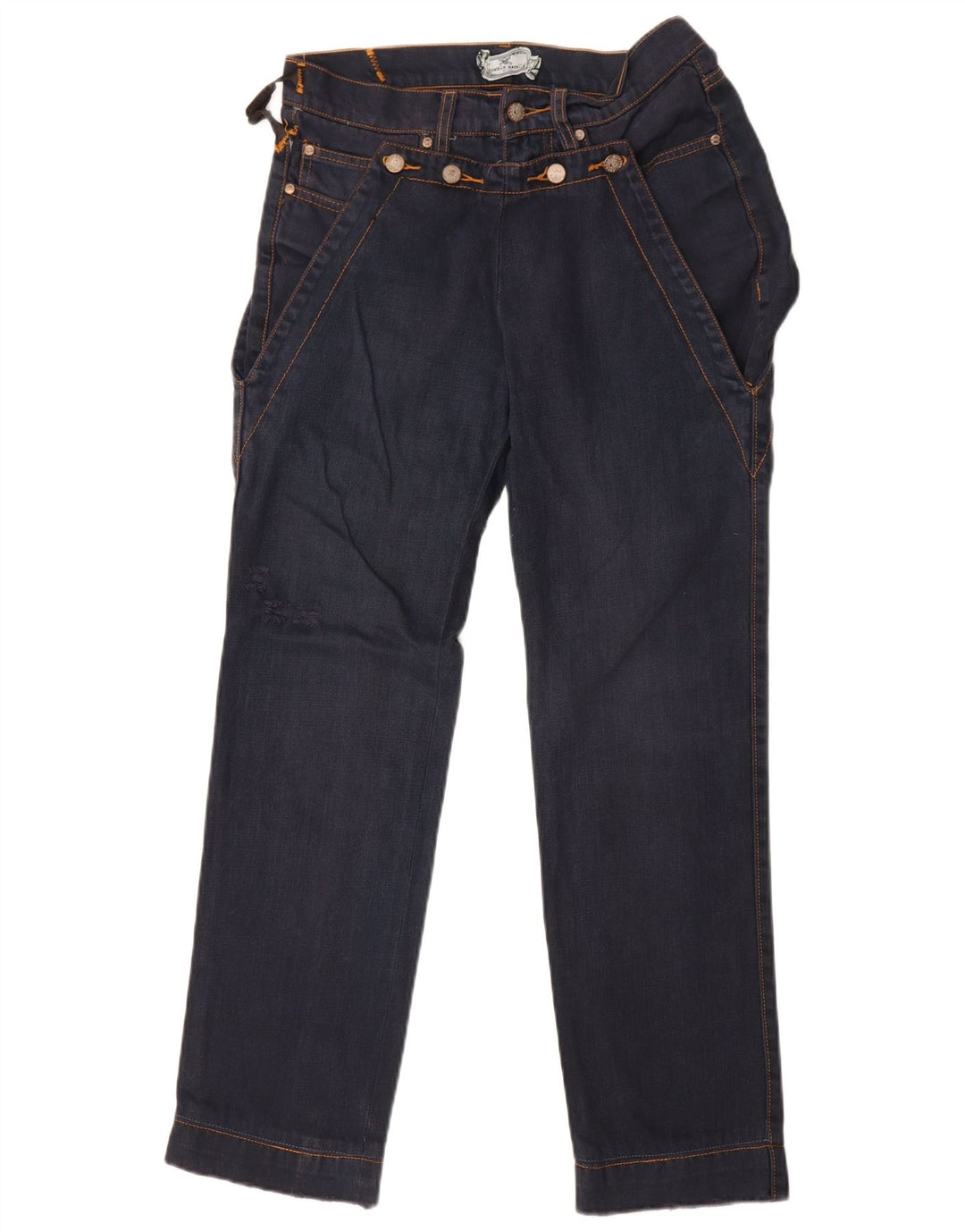 Frankie Morello Dame Straight Jeans W30 L30 Navy Blue