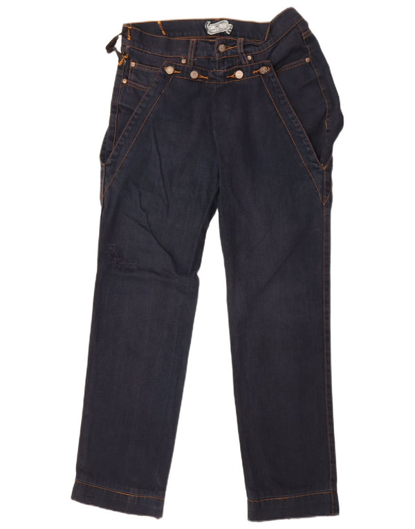 Frankie Morello Dame Straight Jeans W30 L30 Navy Blue