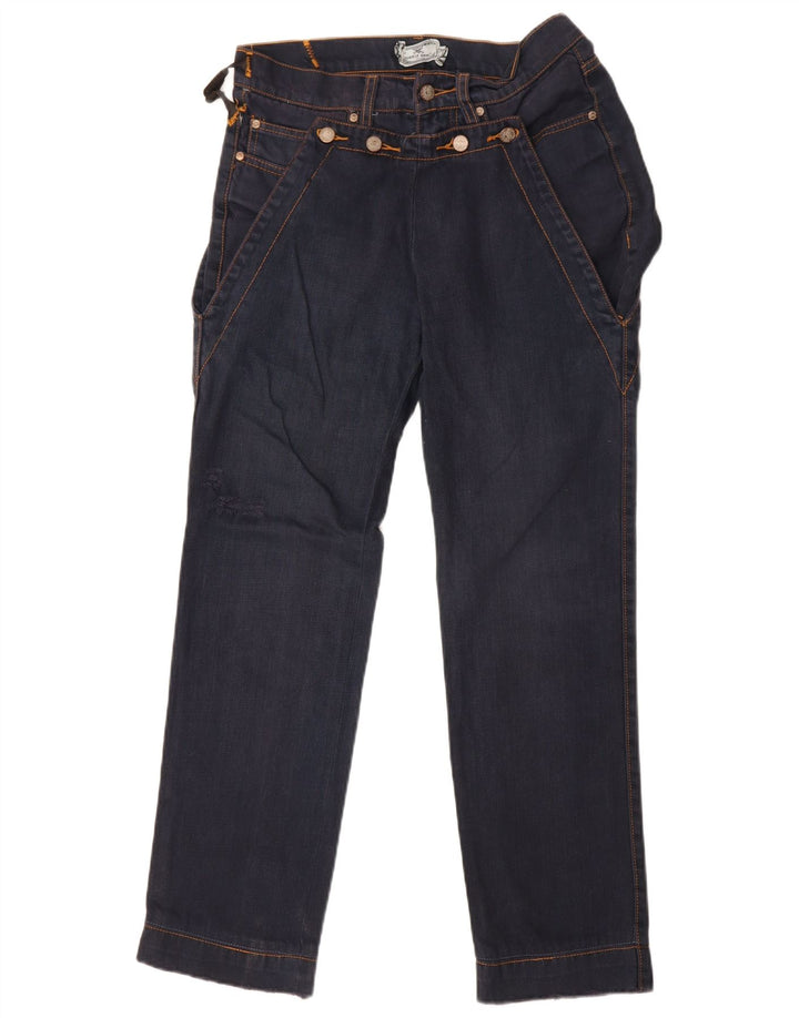 Frankie Morello Dame Straight Jeans W30 L30 Navy Blue