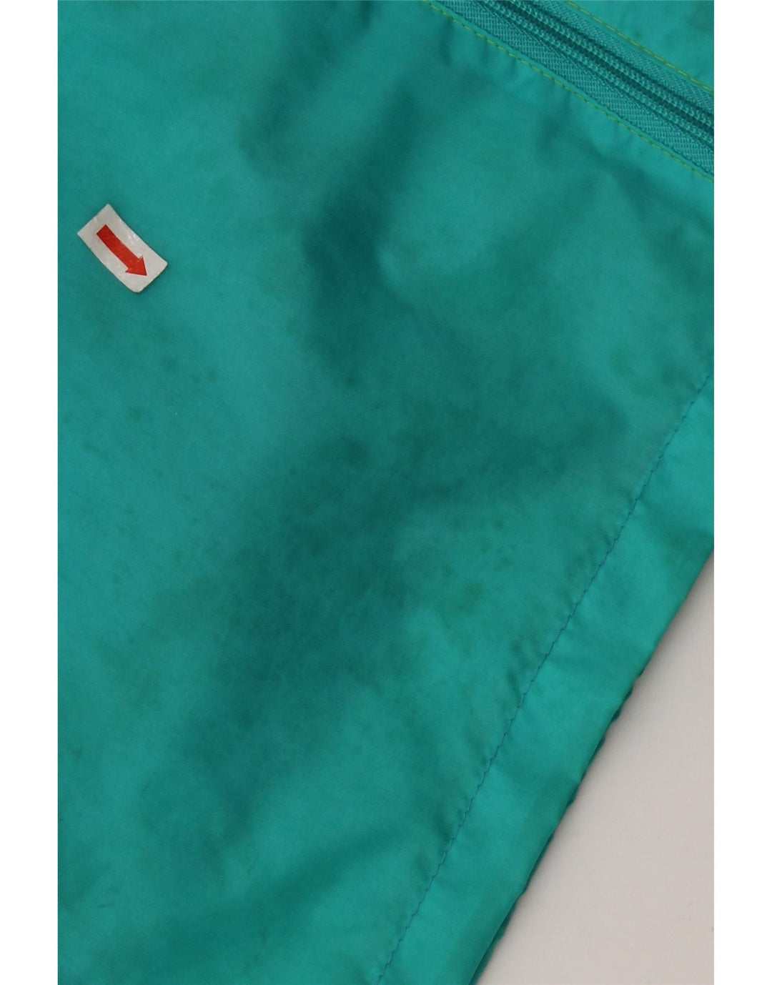 J Jeantex Regnjakke med hætte til mænd UK 38 Medium Grøn Colourblock Polyamid