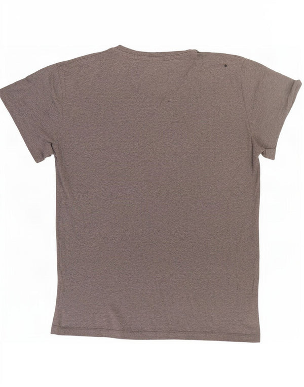 Calvin Klein Jeans Herre grafisk T-shirt Top Stor grå Flecked Bomuld