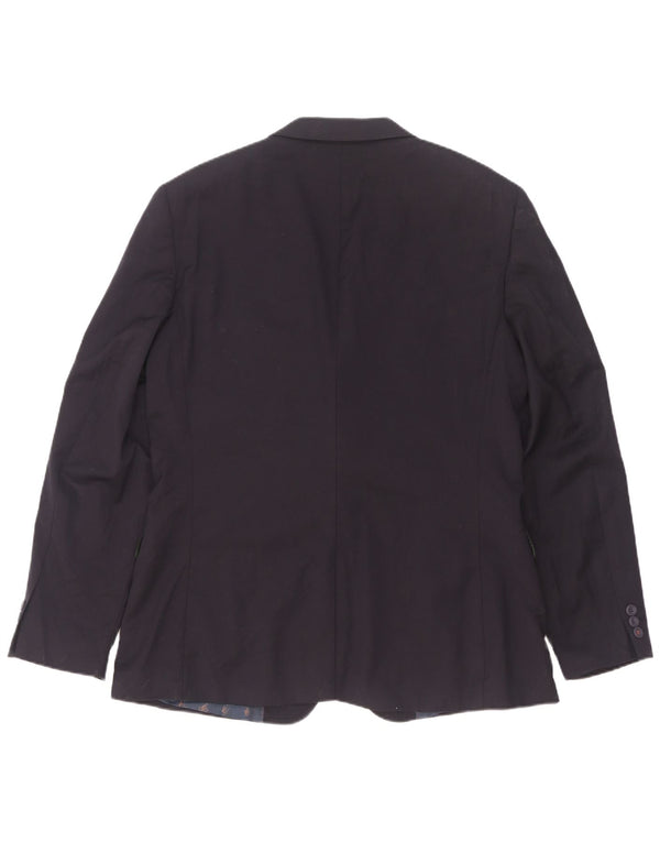 Ted Baker Herre Modern Fit 2-knaps blazerjakke str. 42 XL Marineblå Uld