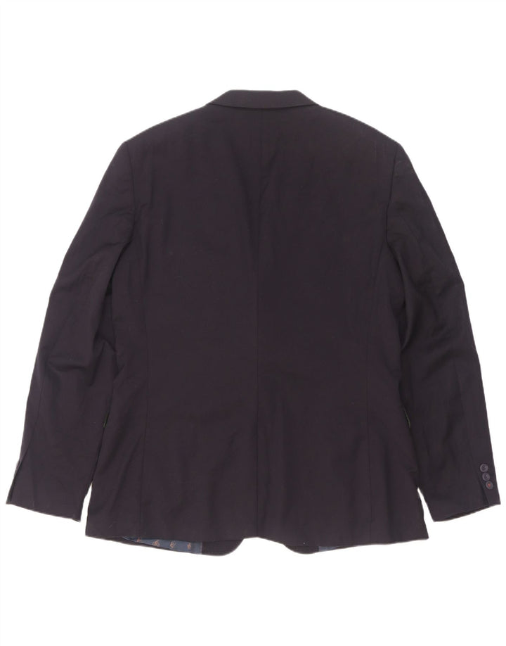 Ted Baker Herre Modern Fit 2-knaps blazerjakke str. 42 XL Marineblå Uld