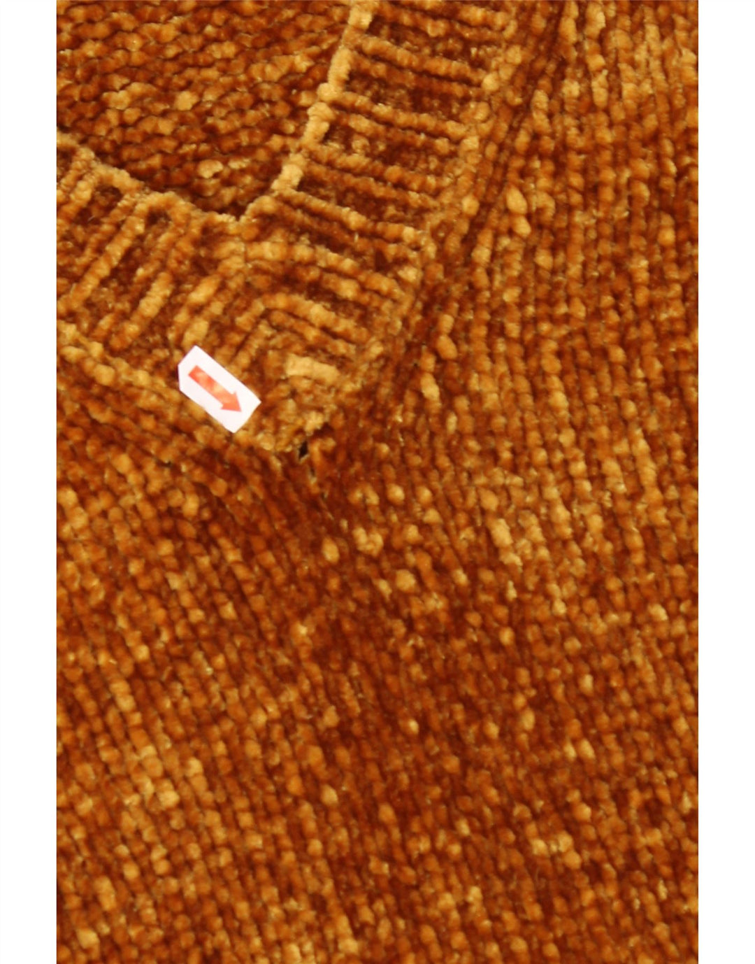 ZARA Dame Oversized V-hals sweater UK 14 Medium Brun Elastomere