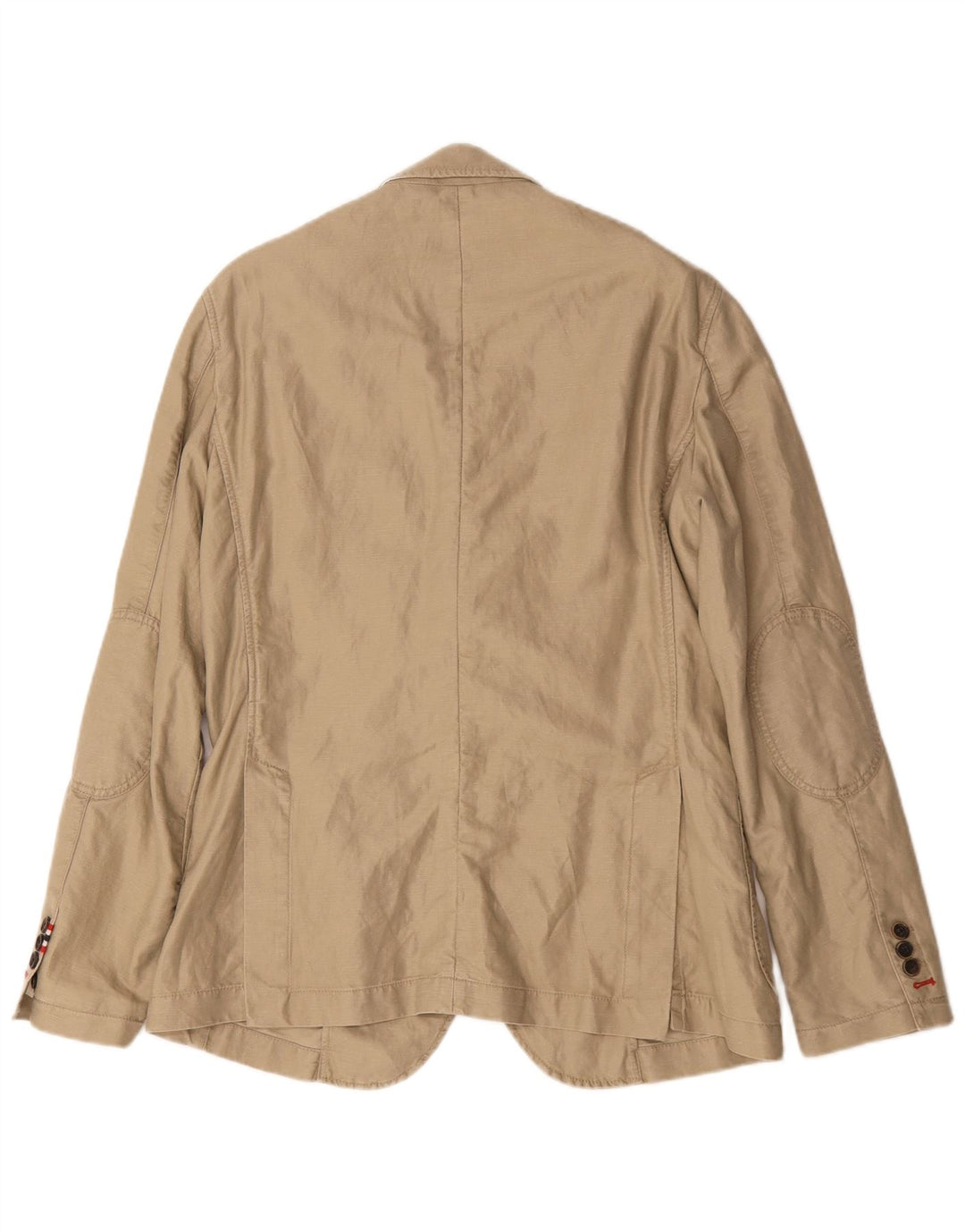 Napapijri Herre Geographic 2-knaps blazerjakke UK 38 Medium Beige Bomuld
