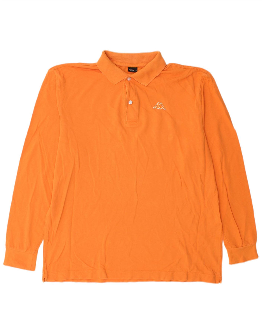 Kappa Langærmet Polo Shirt til mænd Stor Orange Bomuld