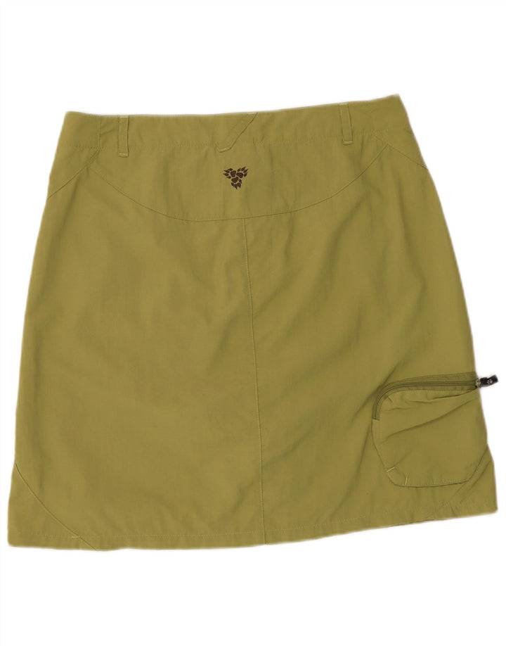 Jack Wolfskin Dame Cargo Skirt UK 10/12 Medium W32 Grøn polyamid