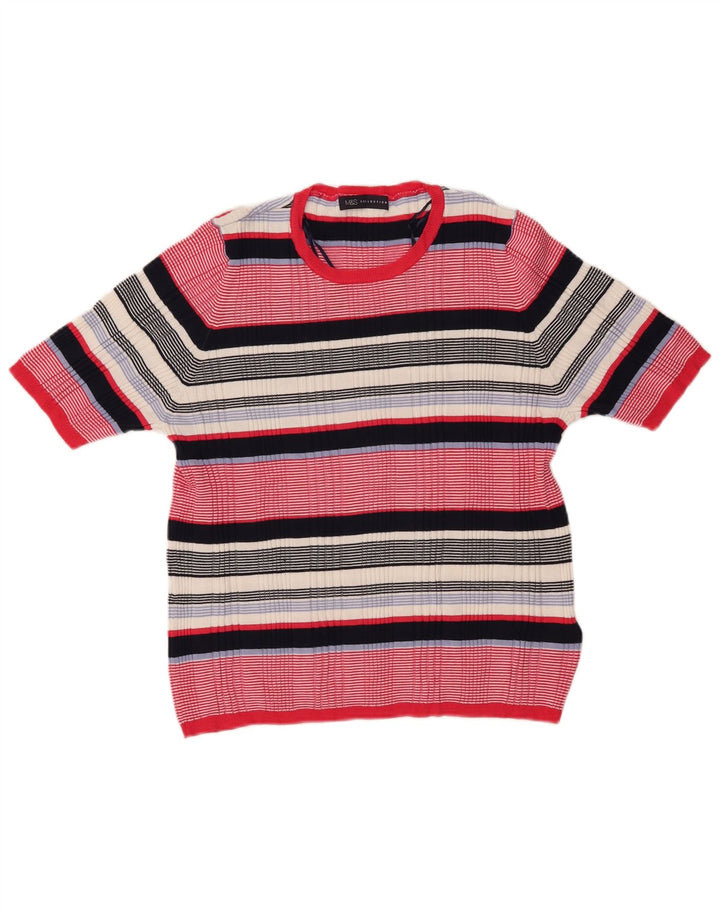 MARKS & SPENCER Dame sweater med rund hals DK 20 2XL Flerfarvet