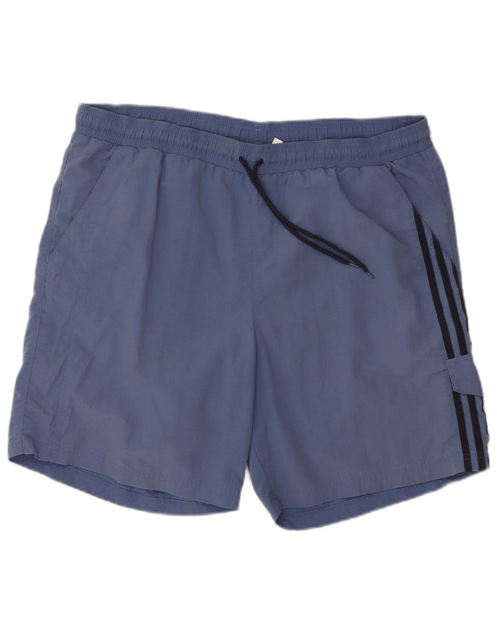 ADIDAS Mens Sport Shorts Large Navy Blue Polyamide