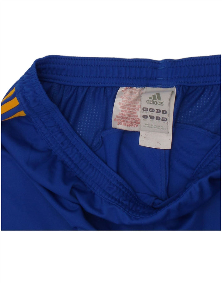 ADIDAS Boys Sport Shorts 15-16 Years  Blue Polyester