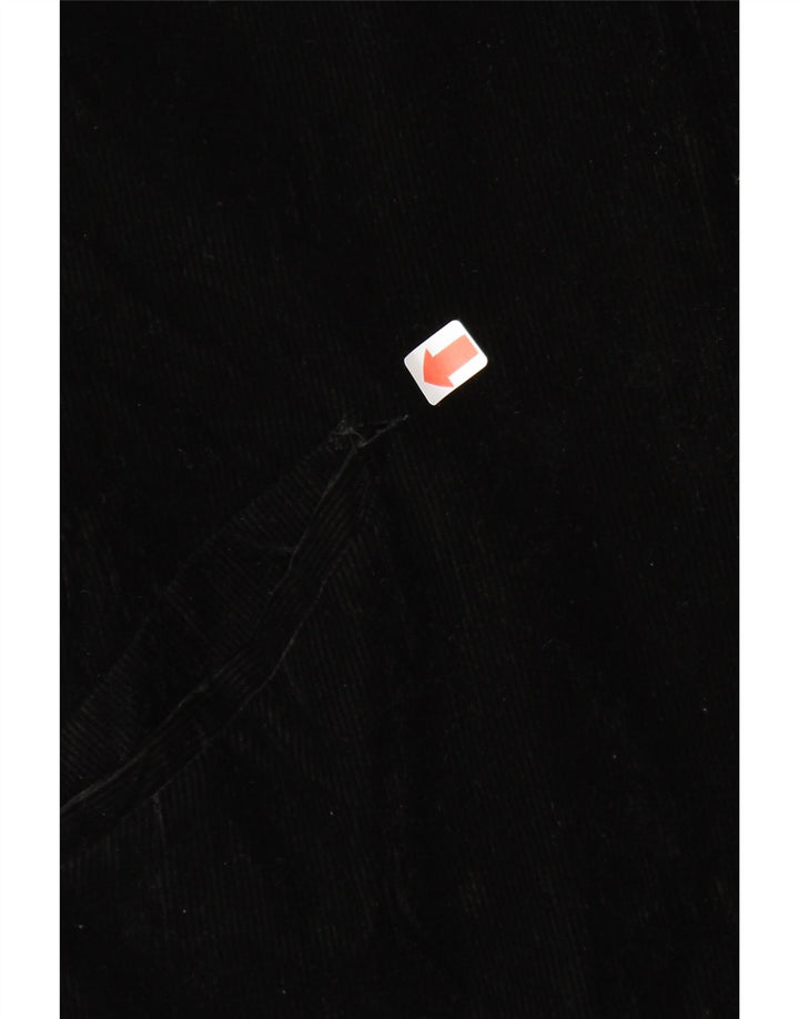 BENETTON Womens Corduroy Jacket IT 40 Small Black Acrylic Vintage Benetton and Second-Hand Benetton from Messina Hembry 