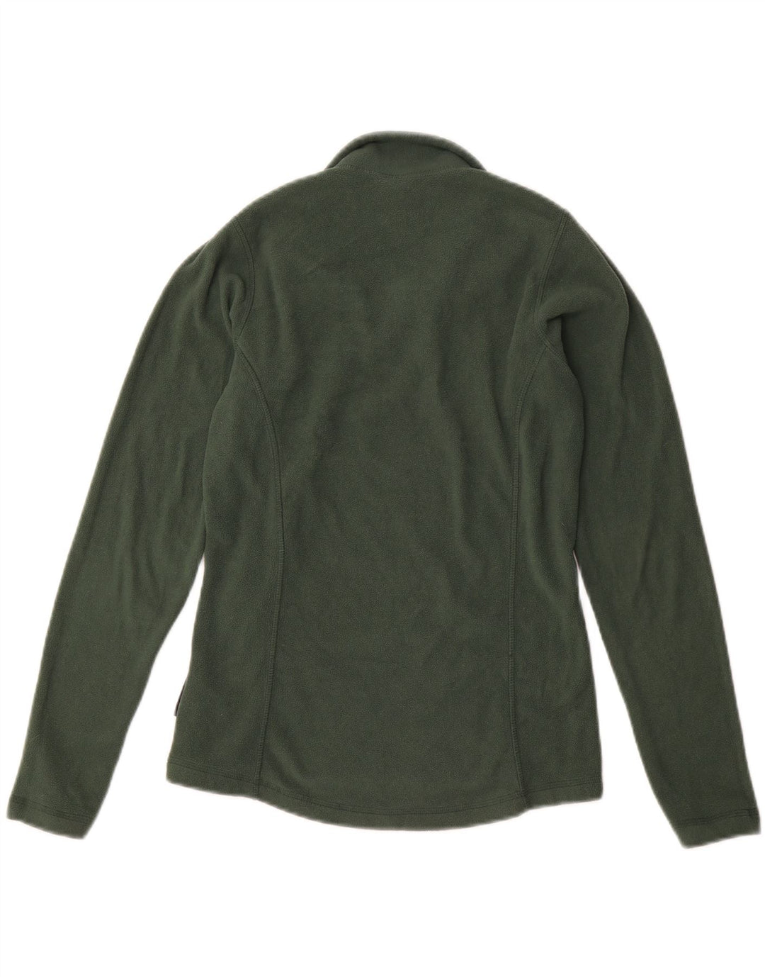 HELLY HANSEN Womens Zip Neck Fleece Jumper UK 10 Small Green Polyester Vintage Helly Hansen and Second-Hand Helly Hansen from Messina Hembry 