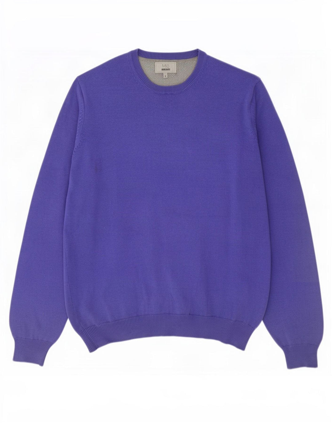 Marks & Spencer Herre Regular Fit Jumper Sweater med rund hals Stor lilla
