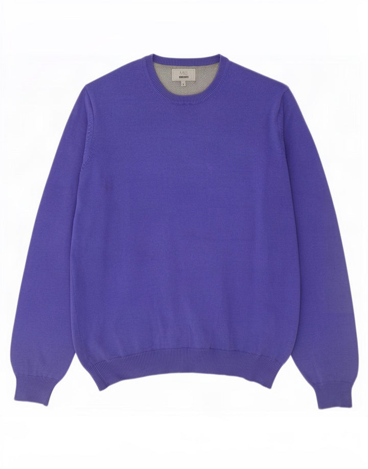 Marks & Spencer Herre Regular Fit Jumper Sweater med rund hals Stor lilla