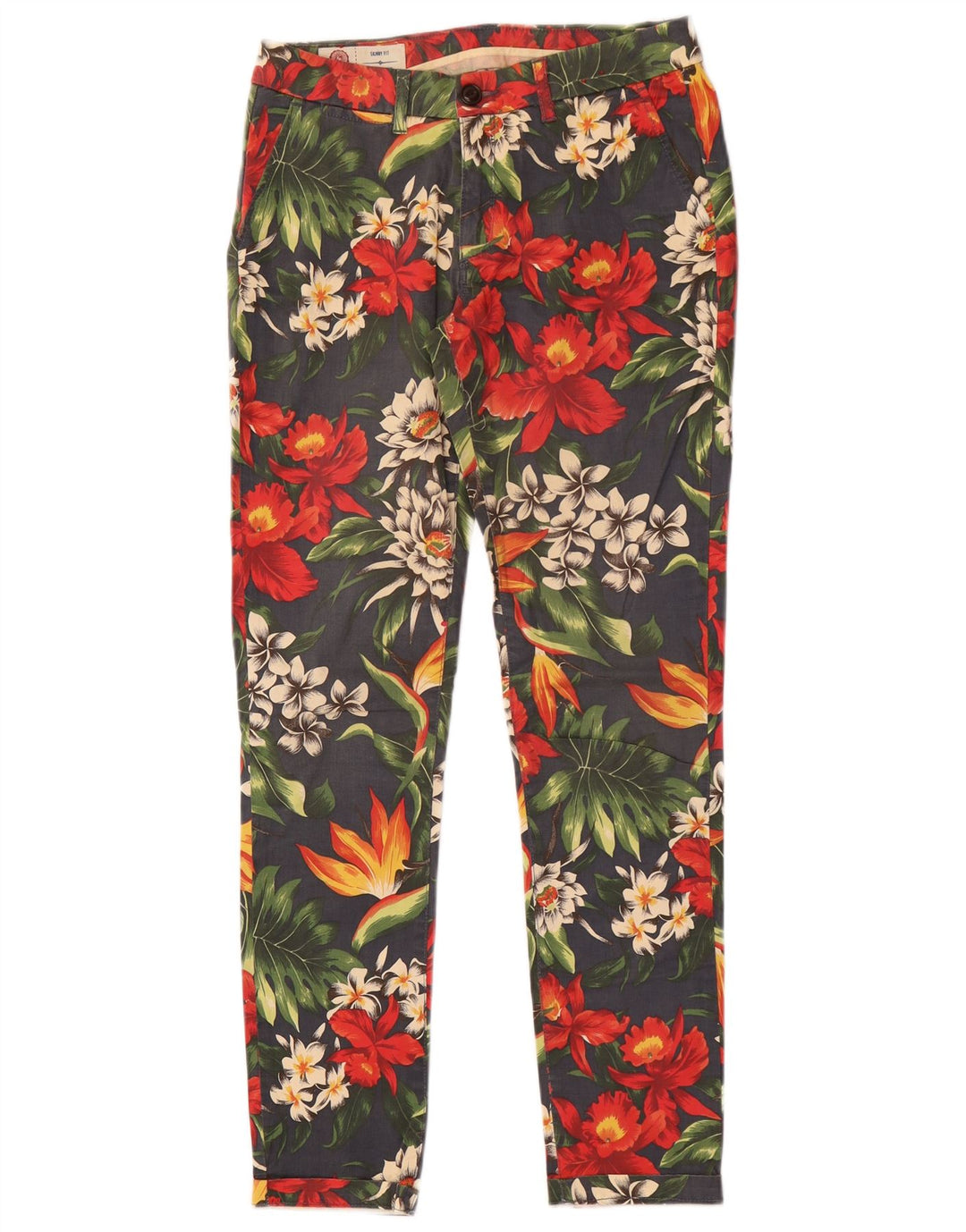 Franklin Marshall Dame Daisy Chinobukser W25 L30 Flerfarvet blomster