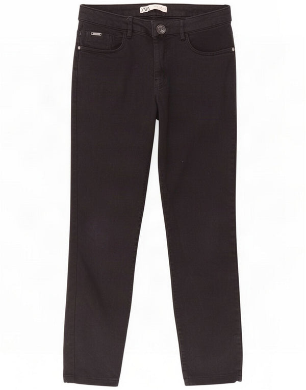 Zara Dame Slim Jeans EU 38 Small W28 L24 Black