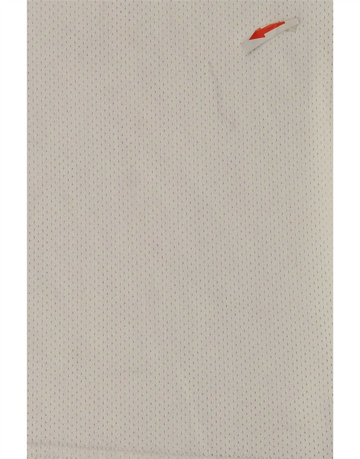 Adidas Herre grafisk T-shirt Top UK 38/40 Medium White Colourblock Polyester