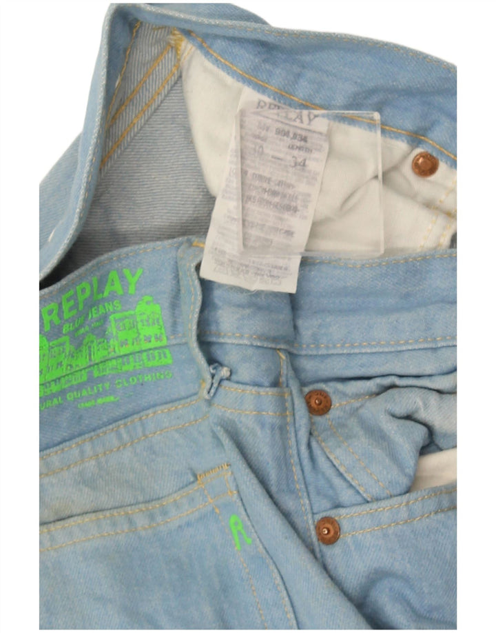 Replay Herre Flared Jeans W30 L34 Blå Bomuld