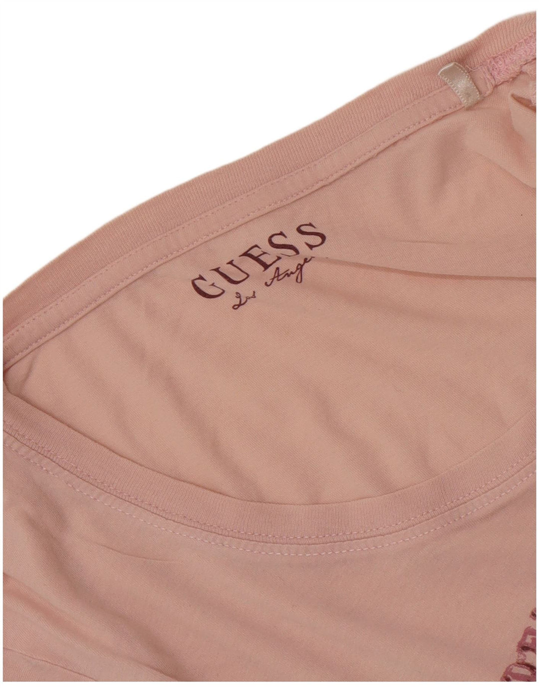 Guess Grafisk T-shirt top til kvinder UK 12 Medium Pink