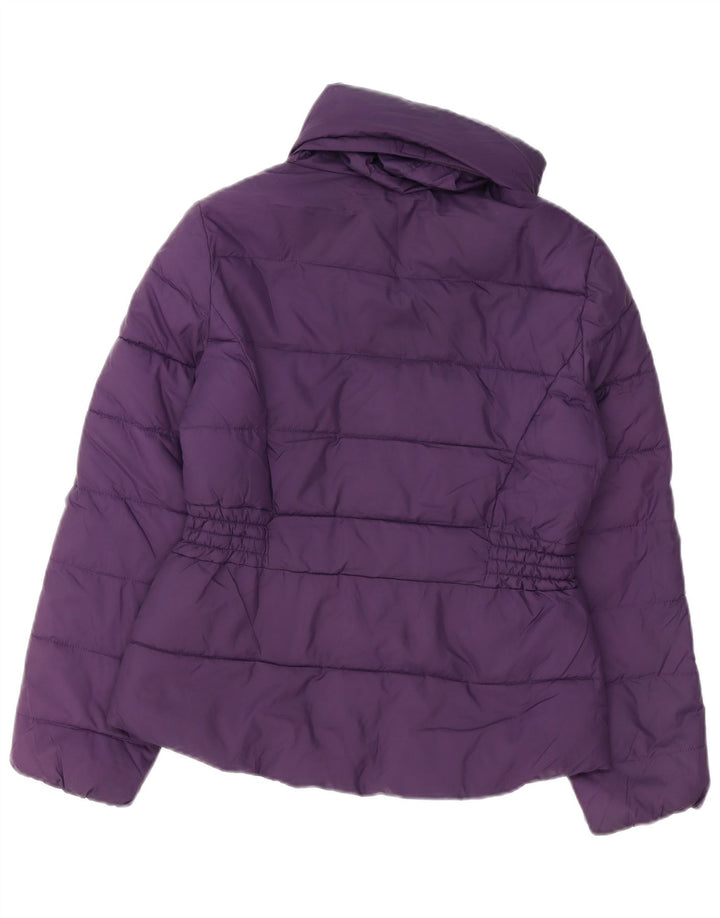 Marks & Spencer Dame Oversized Polstret Jakke UK 10 Small Purple Polyester