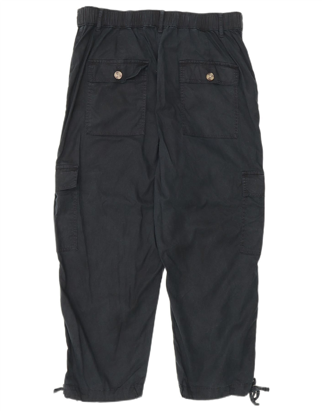 Marks & Spencer Dame Crop Cargo Bukser UK 12 Medium W30 L23 Sort