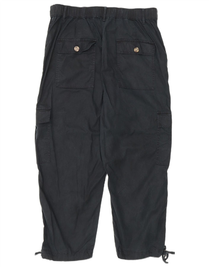 Marks & Spencer Dame Crop Cargo Bukser UK 12 Medium W30 L23 Sort