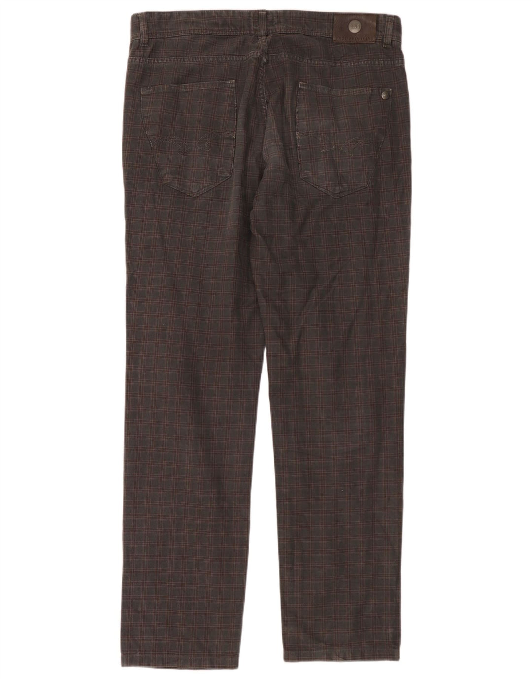 Trussardi Straight Casual Bukser til mænd W36 L32 Grå ternet