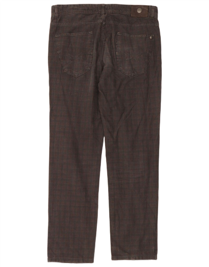 Trussardi Straight Casual Bukser til mænd W36 L32 Grå ternet