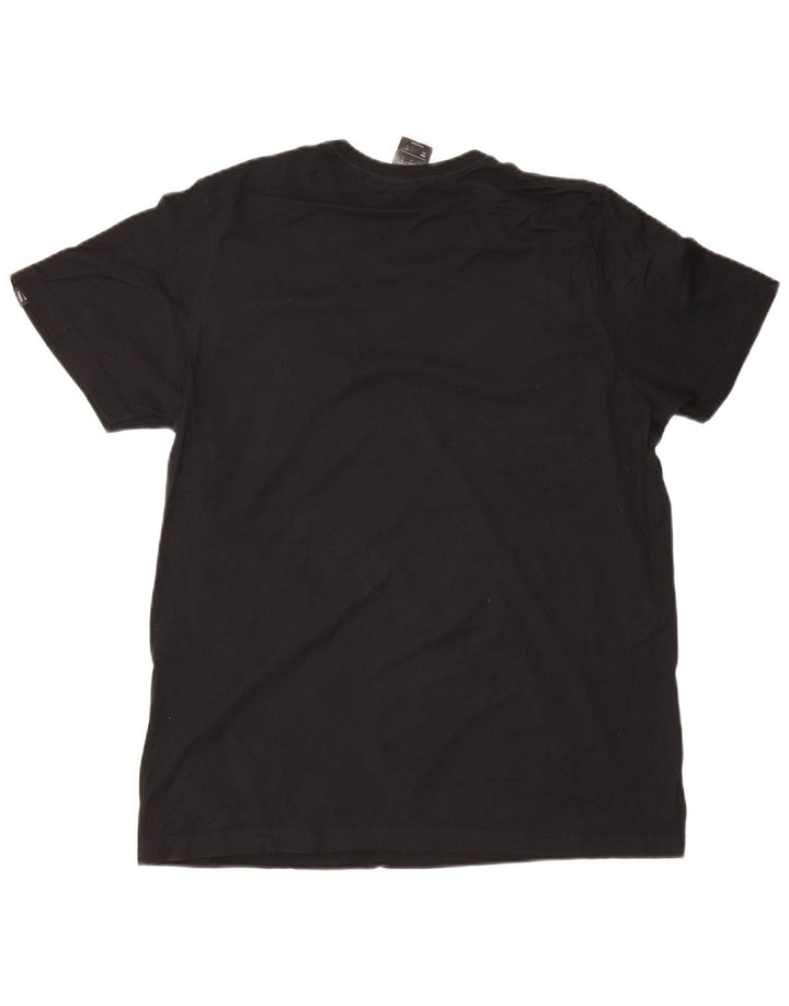 Adidas Herre grafisk T-shirt Top Medium Sort Bomuld