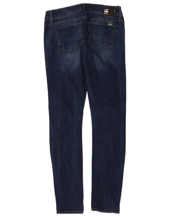 G-Star Dame 3301 Low Skinny Jeans W26 L32 Blå