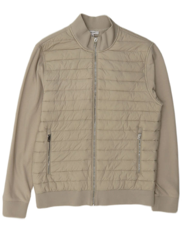 Reiss Herre cardigan sweater Medium Beige Bomuld