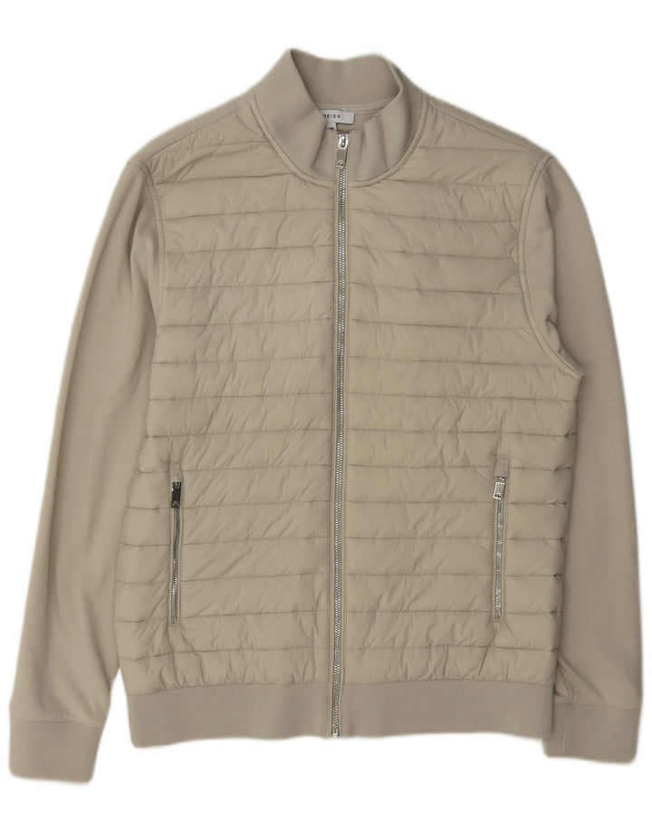 Reiss Herre cardigan sweater Medium Beige Bomuld