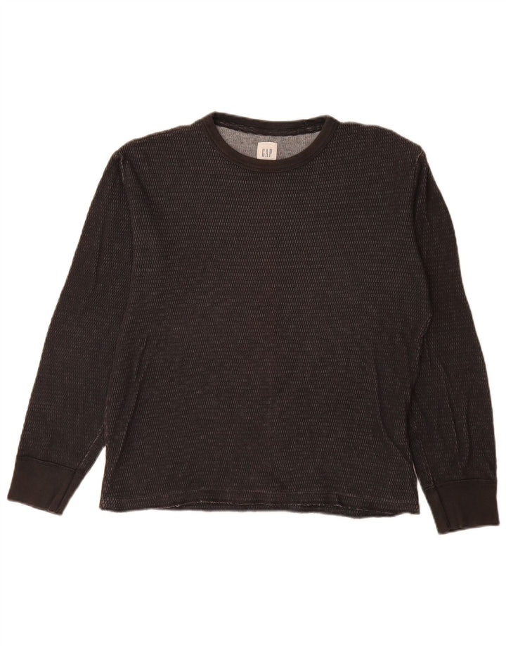 Gap Herre Loose Fit Top Langærmet XS Grå Bomuld