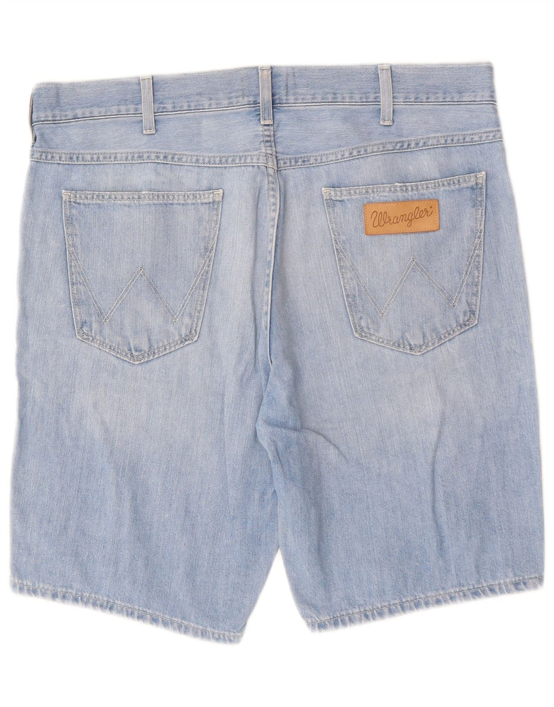 WRANGLER Denimshorts til mænd W33 Mellemblå bomuld