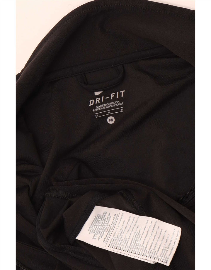 Nike Grafisk træningsdragt topjakke til kvinder UK 14 Medium Sort Polyester